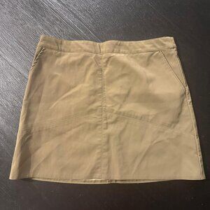 Shinestar Khaki Mini Skirt with Side Pockets